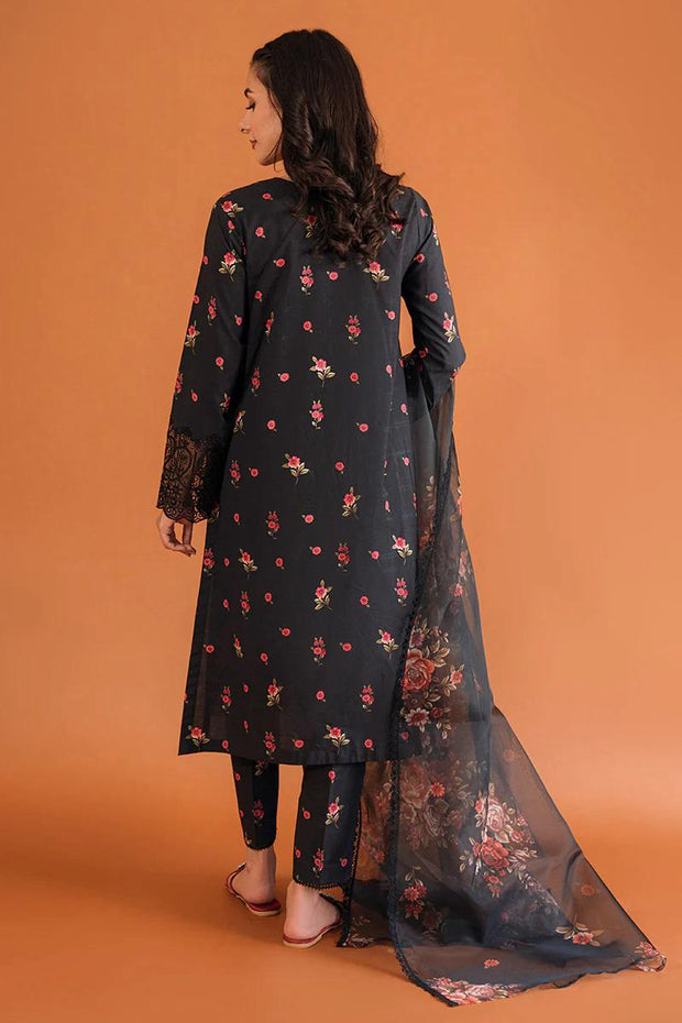 3PCS Raven Embroidered Lawn Collection